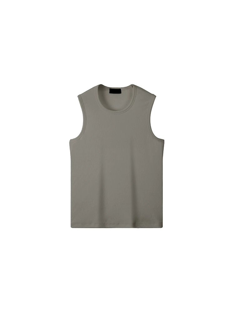 PLUS NO LOGO Stretch Sports Fitness Slim Fit Vest