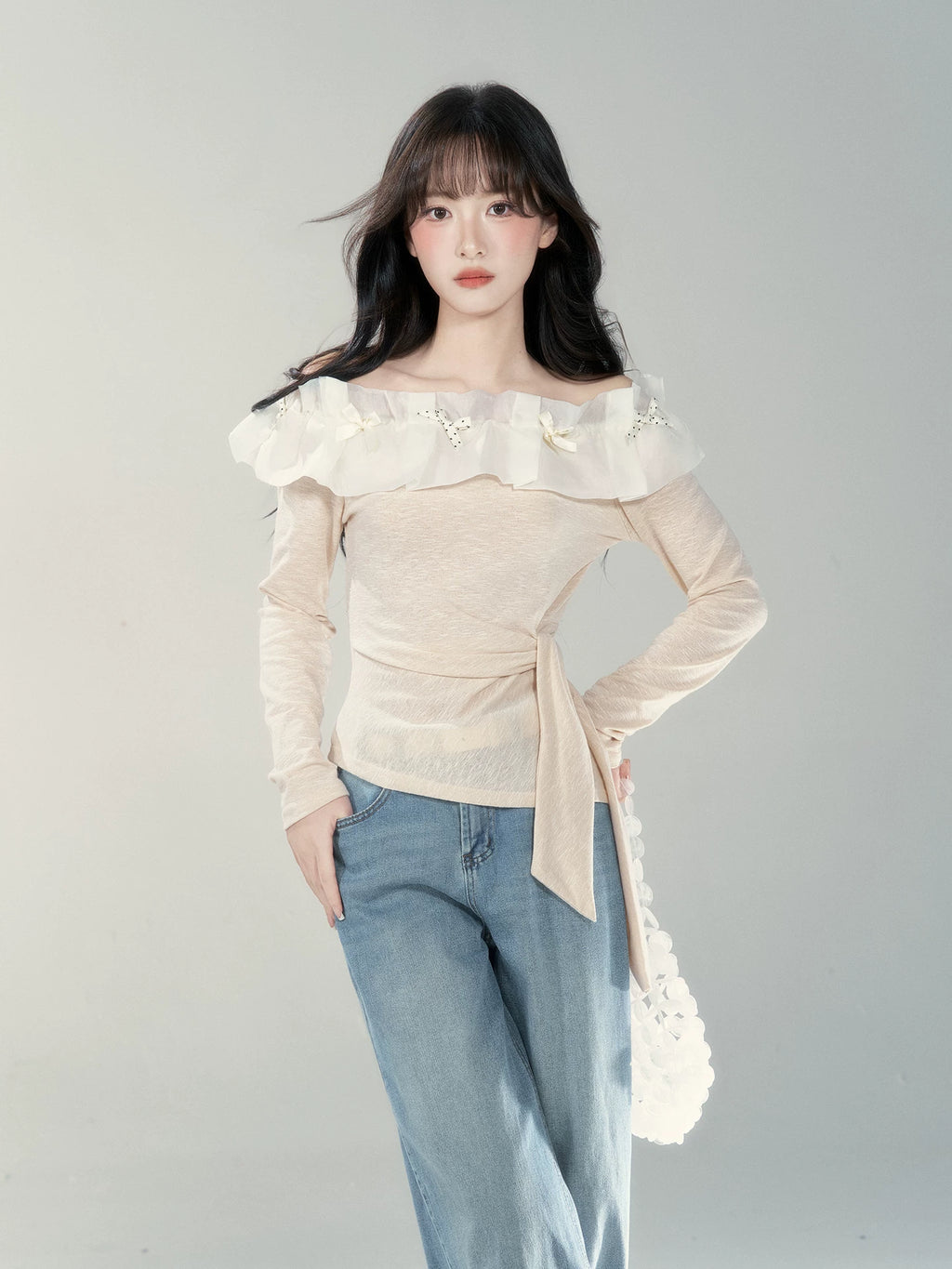 Wildberry Shoulder Casual Versatile Long Sleeve
