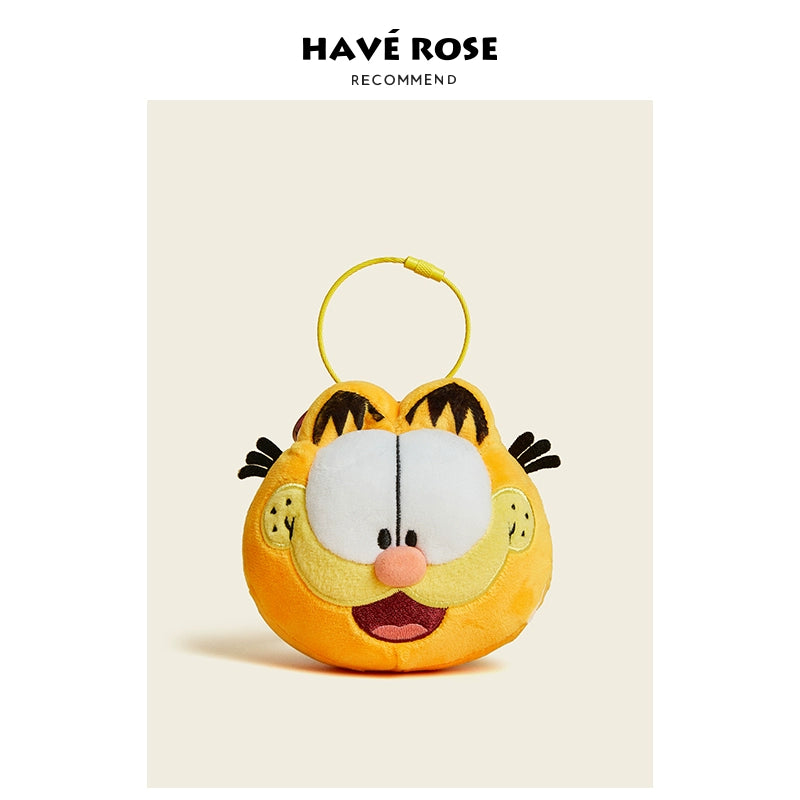 HAVEROSE Garfield Car Keychain Pendant