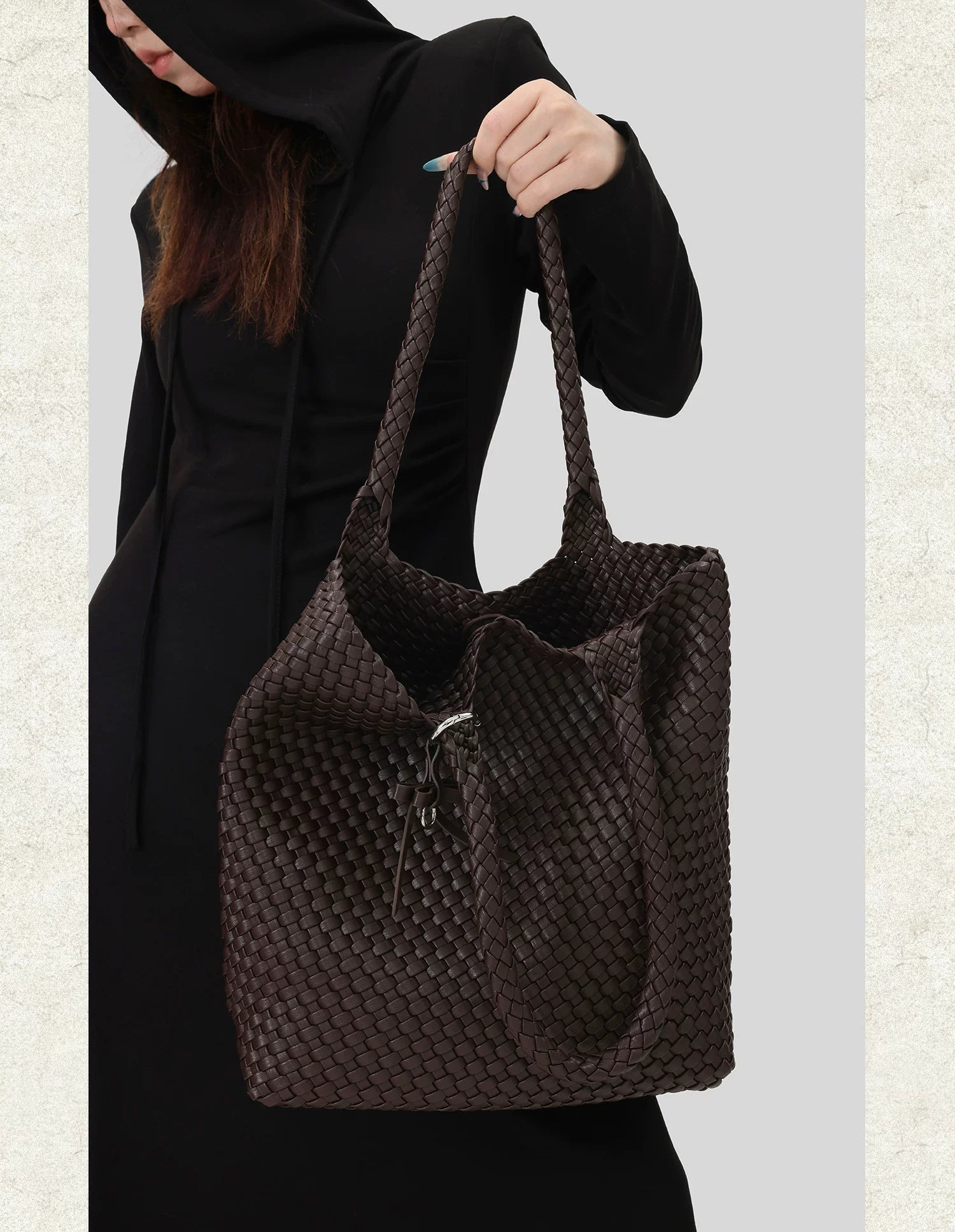 Msmountain Braided Large Capacity Shoulder Bag