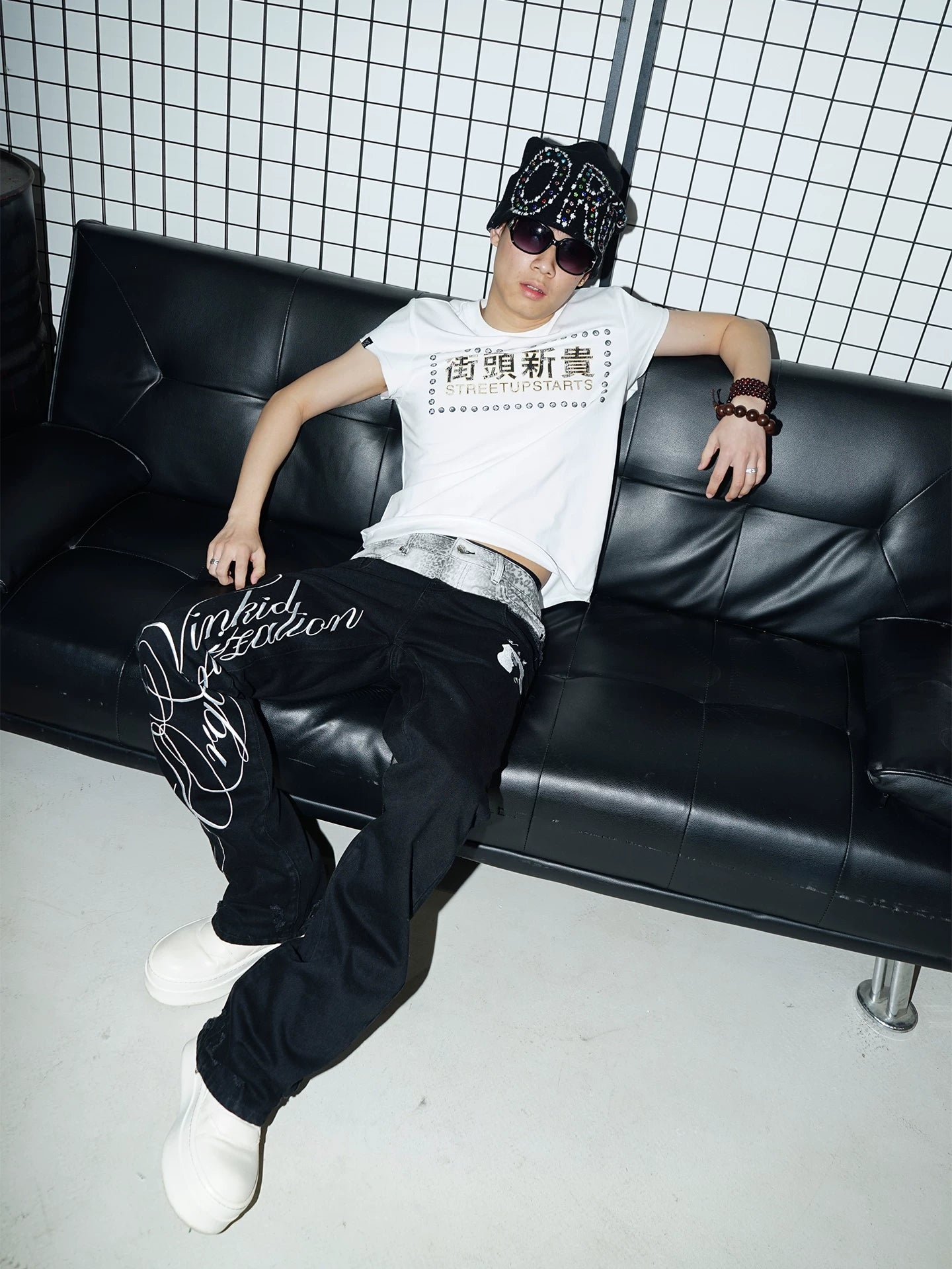 VINKID Vintage Niche Hip Hop Versatile Tee