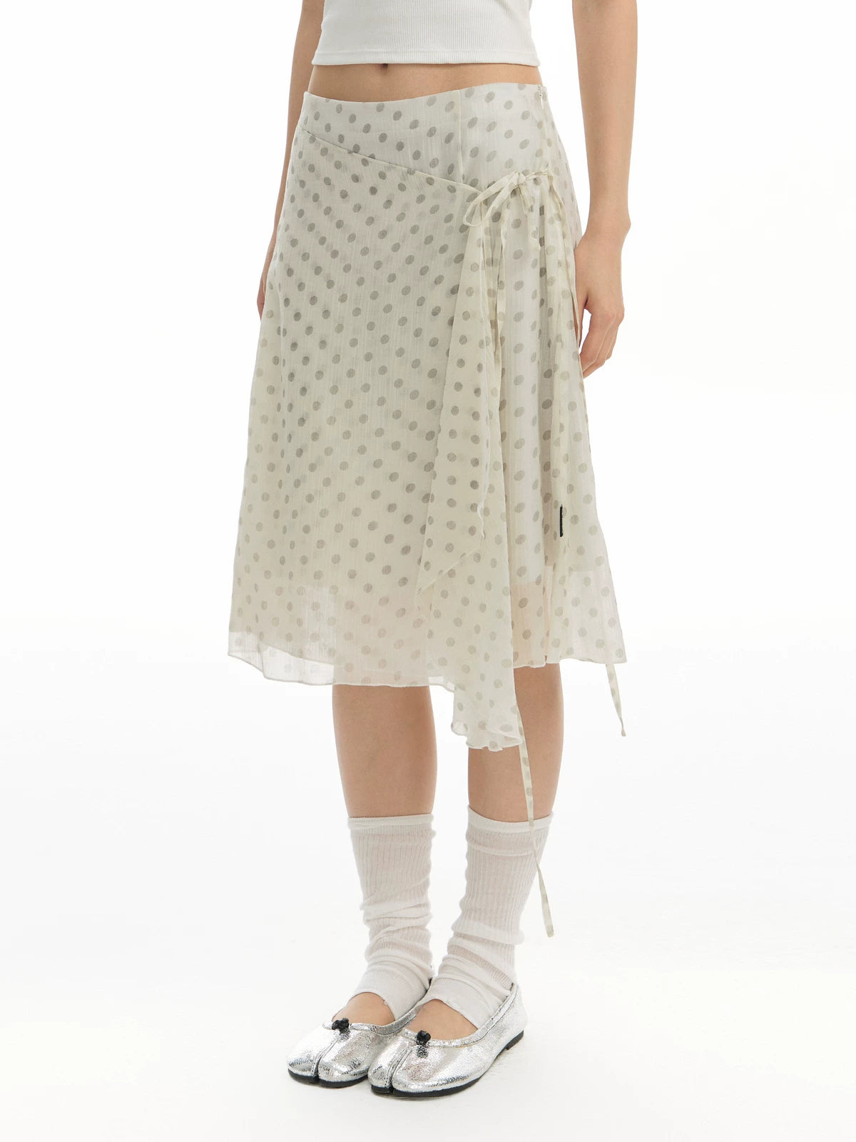 TGNS Strap Polka Dot Skirt