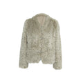 Audwyn Eco-friendly Fur Coat V-neck Fur Coat