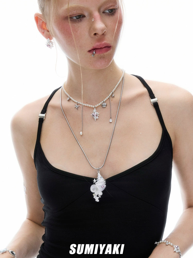 SUMIYAKI Conch Pearl Necklace