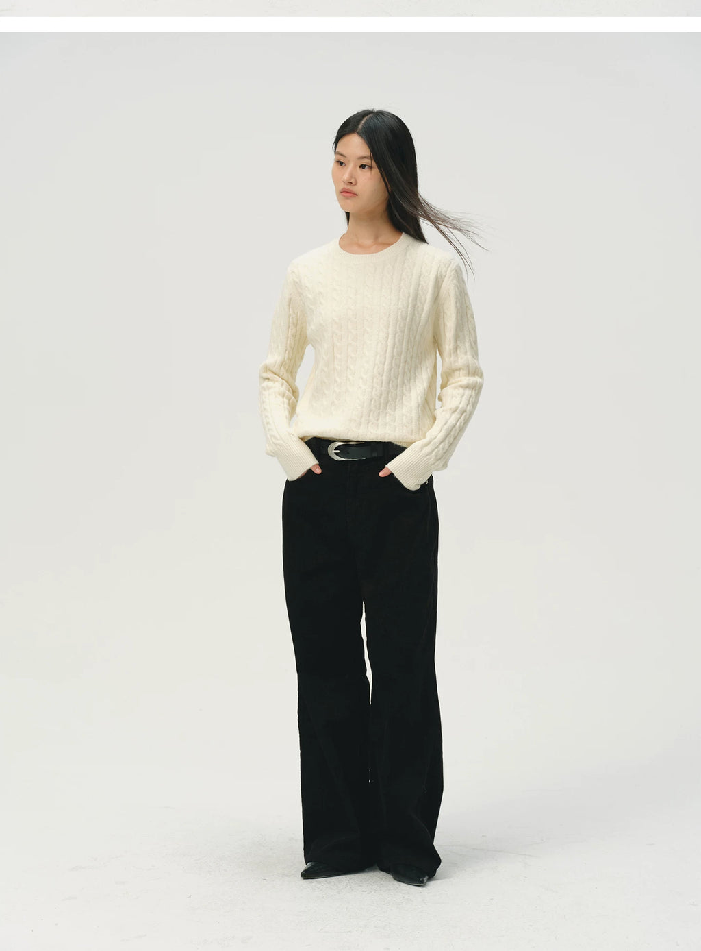 No Logo Casualknitting Crew Neck Sweater