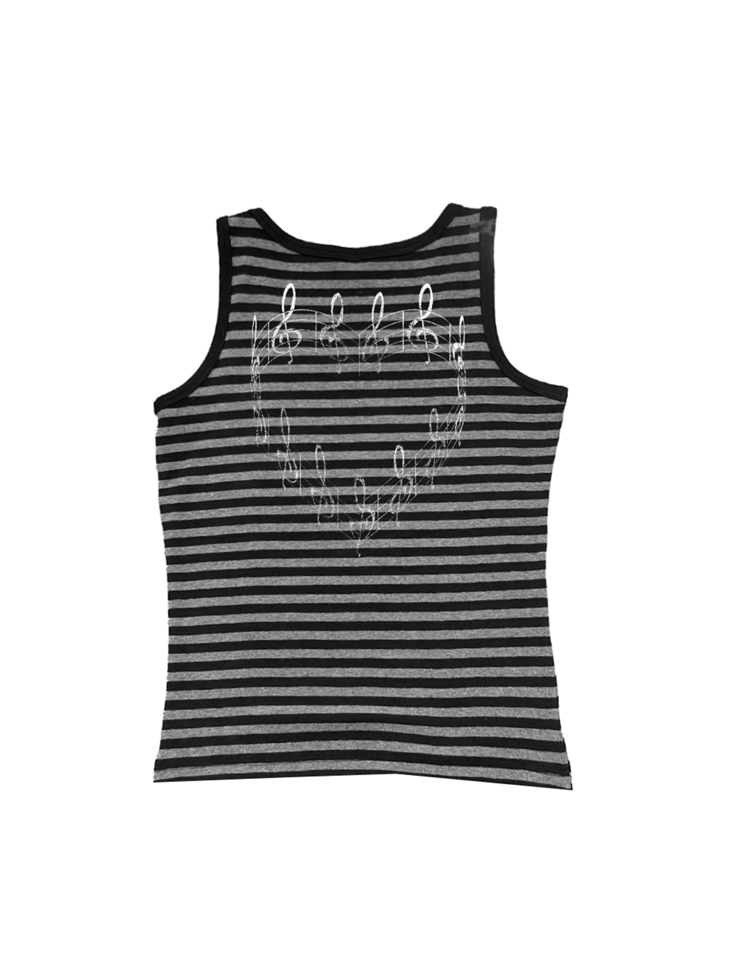 DETW Elastic Breathable Skin-friendly Striped Vest