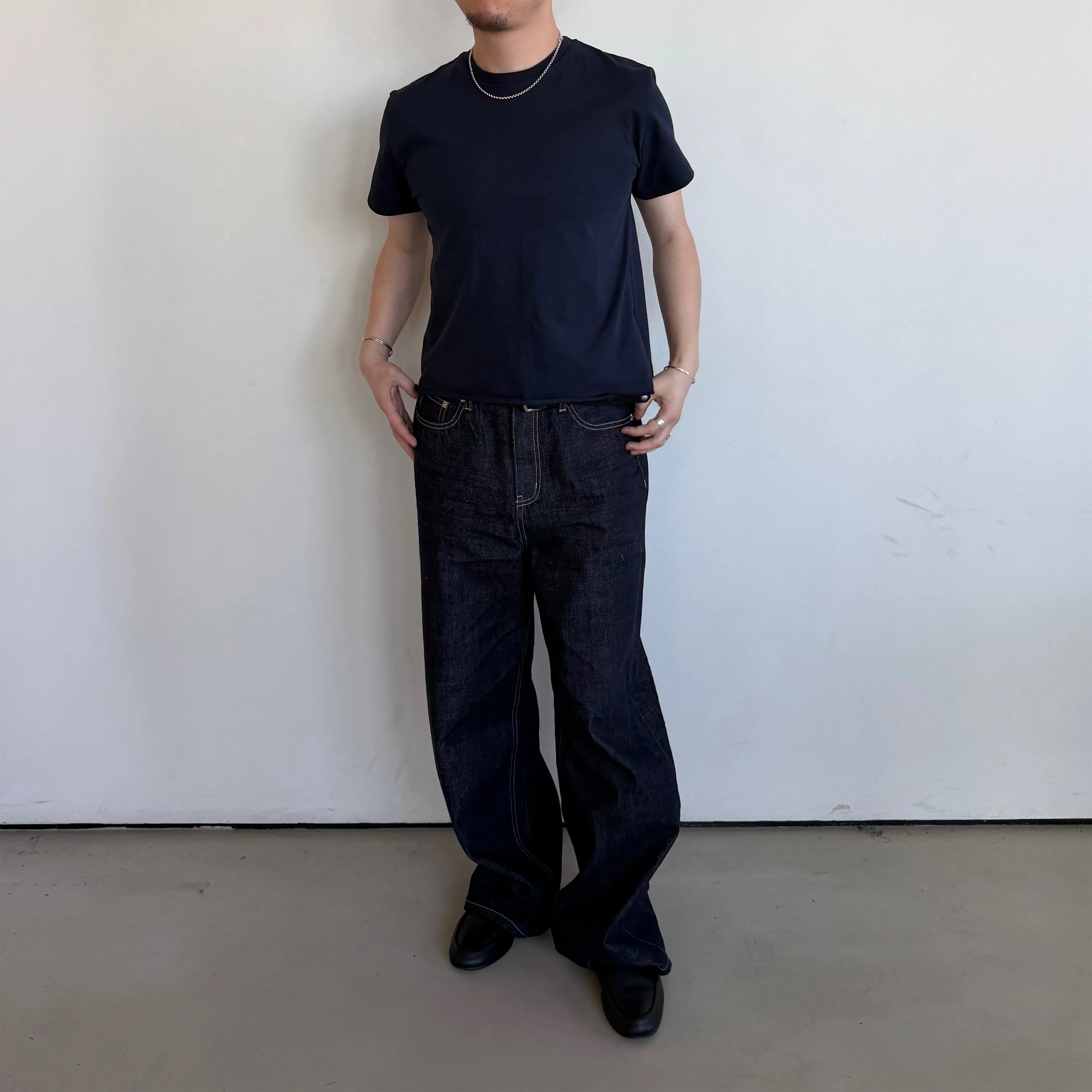 Anniehall Vintage Pleated Loose Jeans