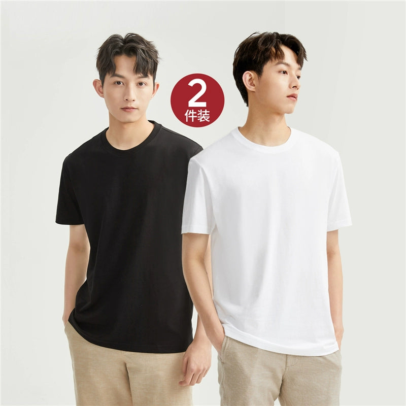 Giordano Knitted Cotton Round Neck Tee