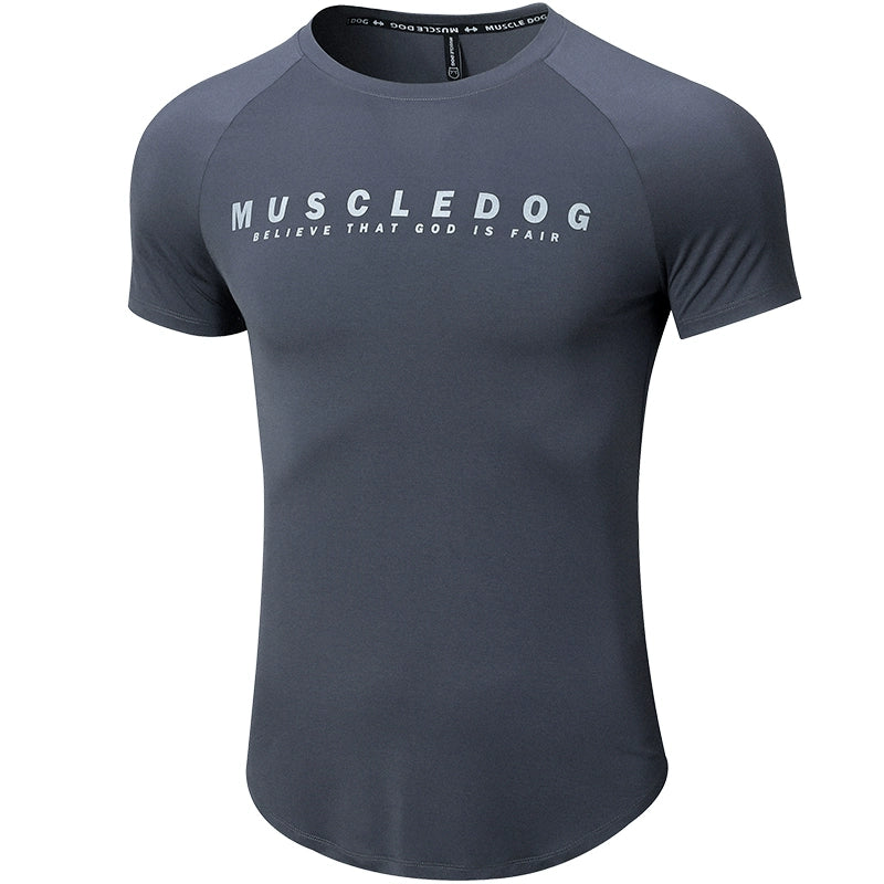 Muscle Dog Slim Fit Cuffs Show Muscle Tee