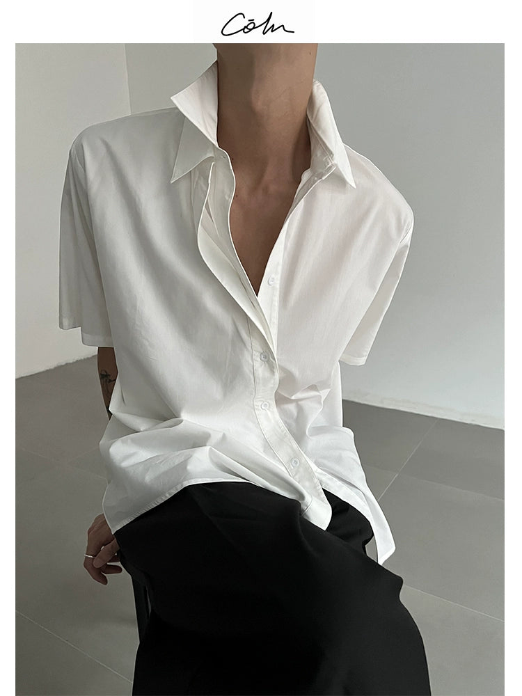 COLN Double Neck Short Sleeve Shirt