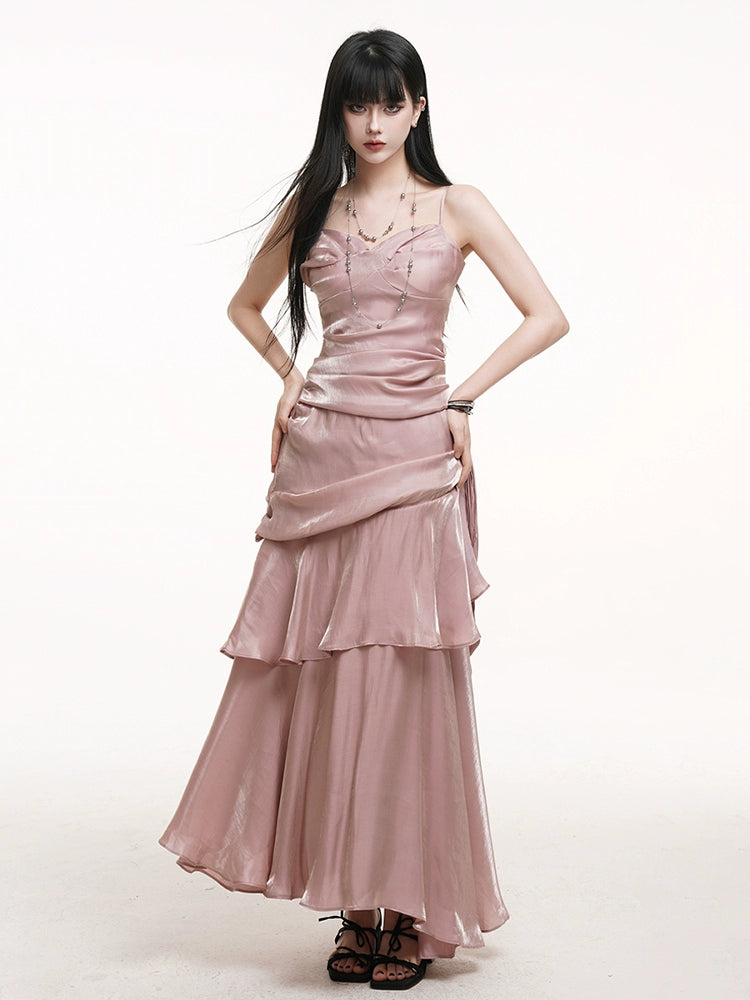 LADYGHOST Casual Suspender Dress