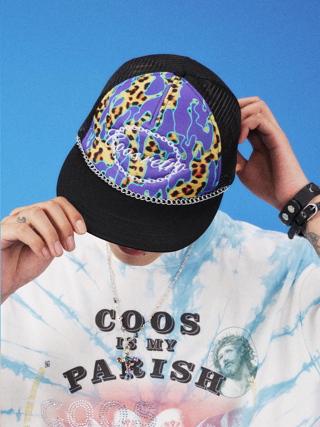 CoosRetro Hip Hop Graffiti Print Versatile Baseball Cap