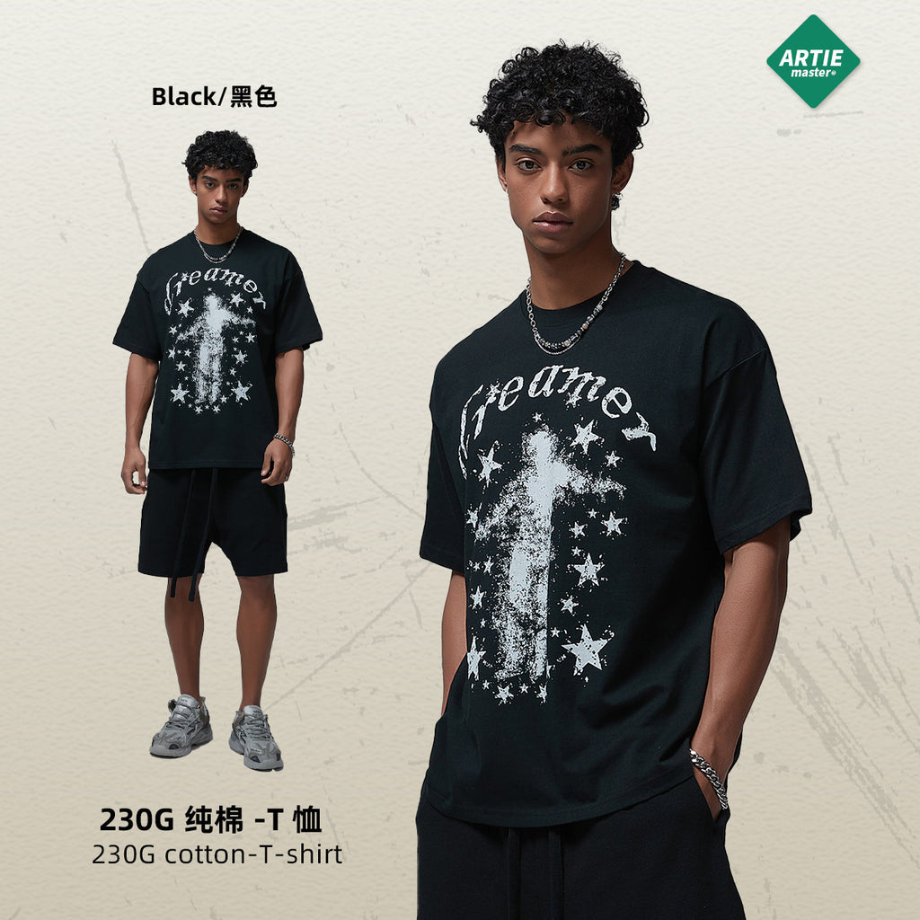 ARTIE Round Neck Trendy Brand Loose Printing Tee