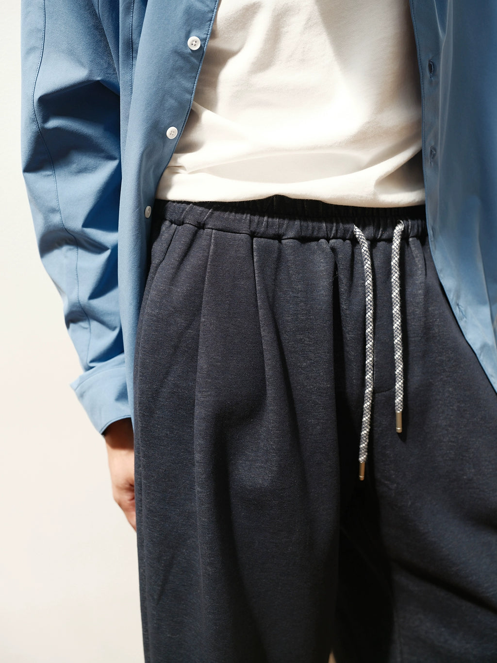 CARPEM Knitted Loose Straight Drawstring Sweatpants