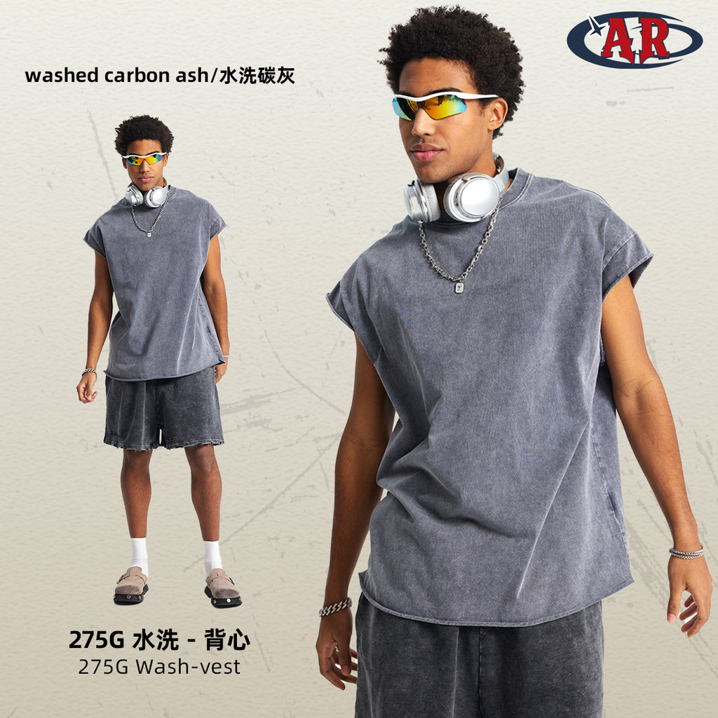 ARTIE Wash Water Make Old Retro Sports Vest