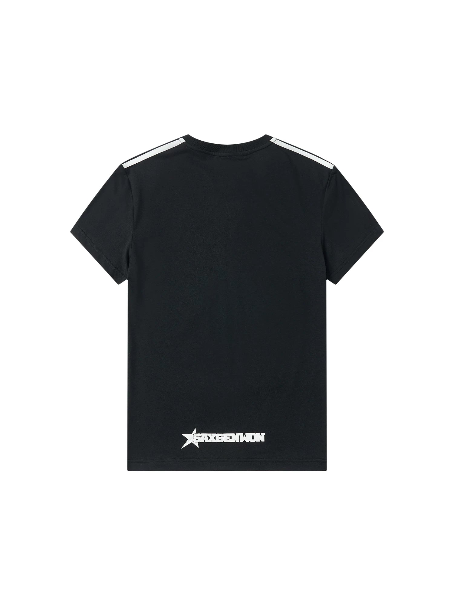 SAXGENWON Slim-fit Striped Crew Neck Tee