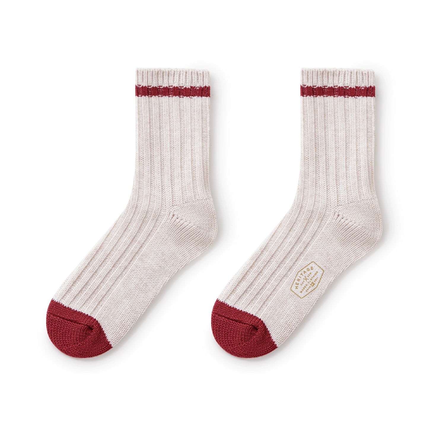 Maden Retro Thick-knit Striped Tube Socks