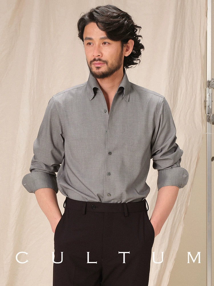 CULTUM  One-piece Collar Wrinkle-resistant Easy-care Shirt