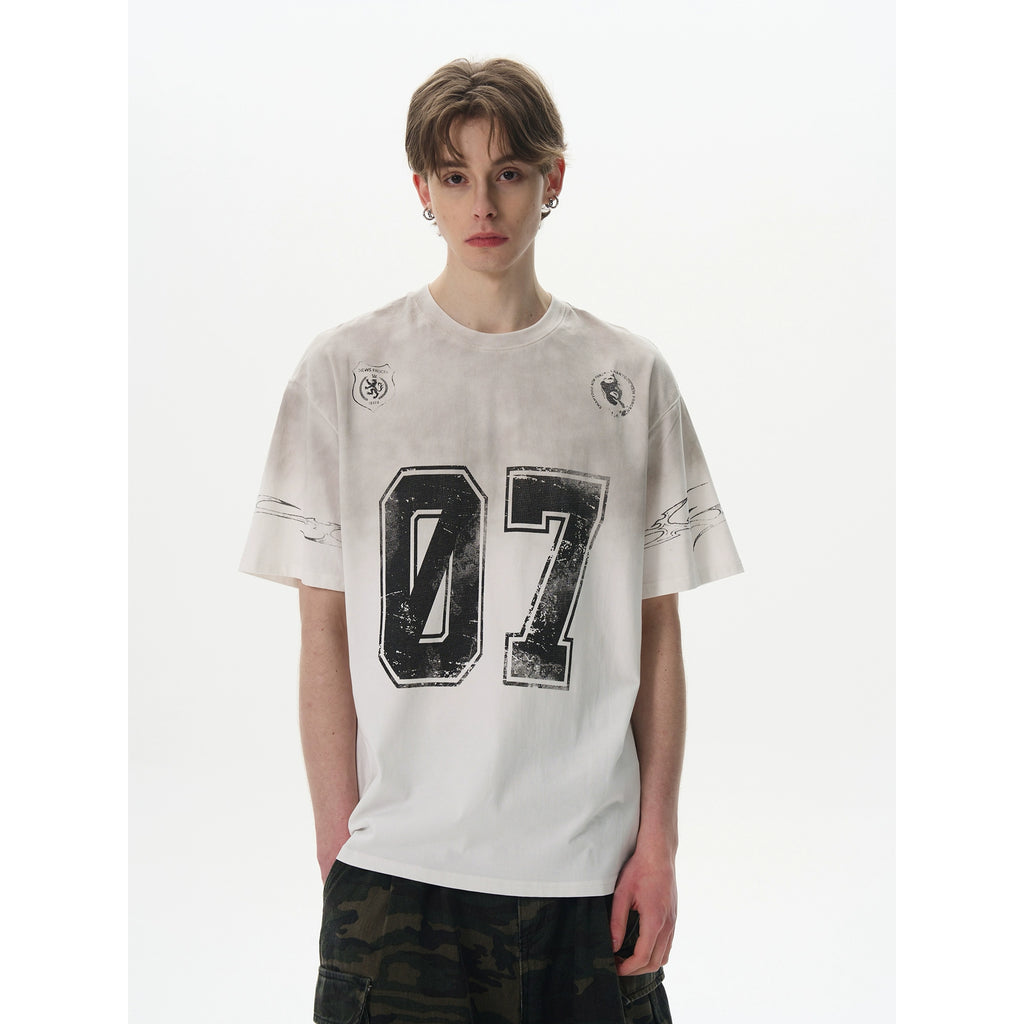 BTSG old washed dirty dyed heavy short jersey