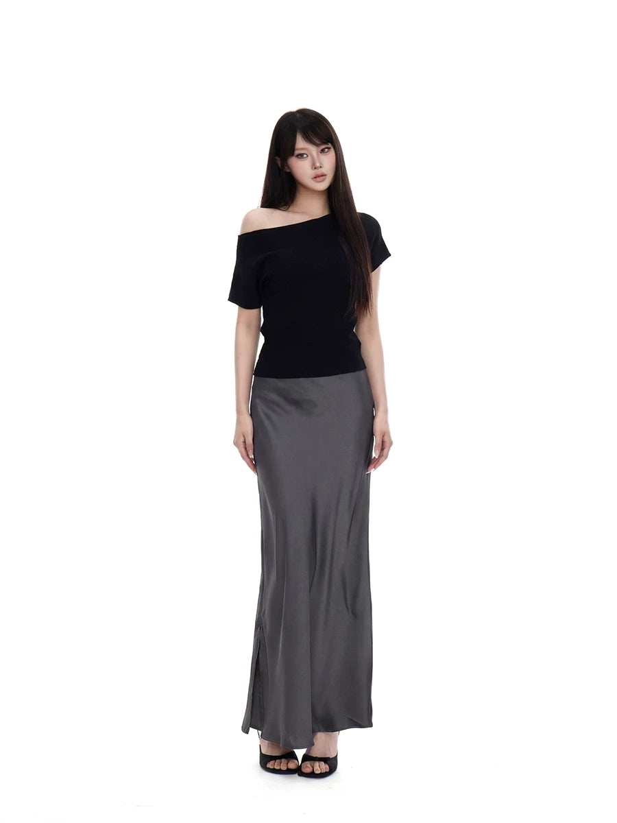 WITHMIN Slim and Thin Temperament Skirt