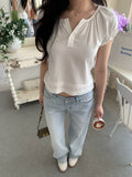 Popchee Skinny Versatile Wide Leg Jeans
