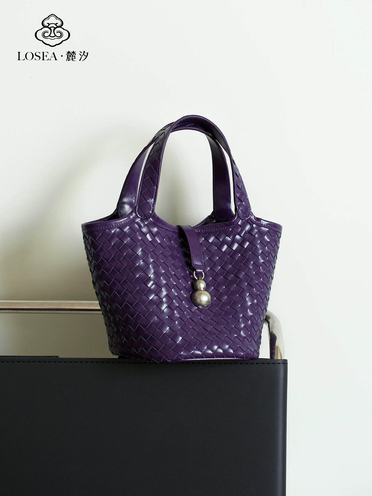 LOSEA Leather Hand-woven Handbag