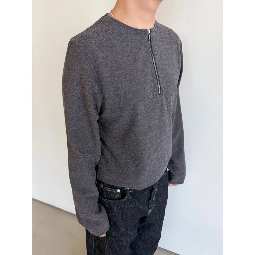 Anniehall Premium Small Neckline Zipper Long Sleeve