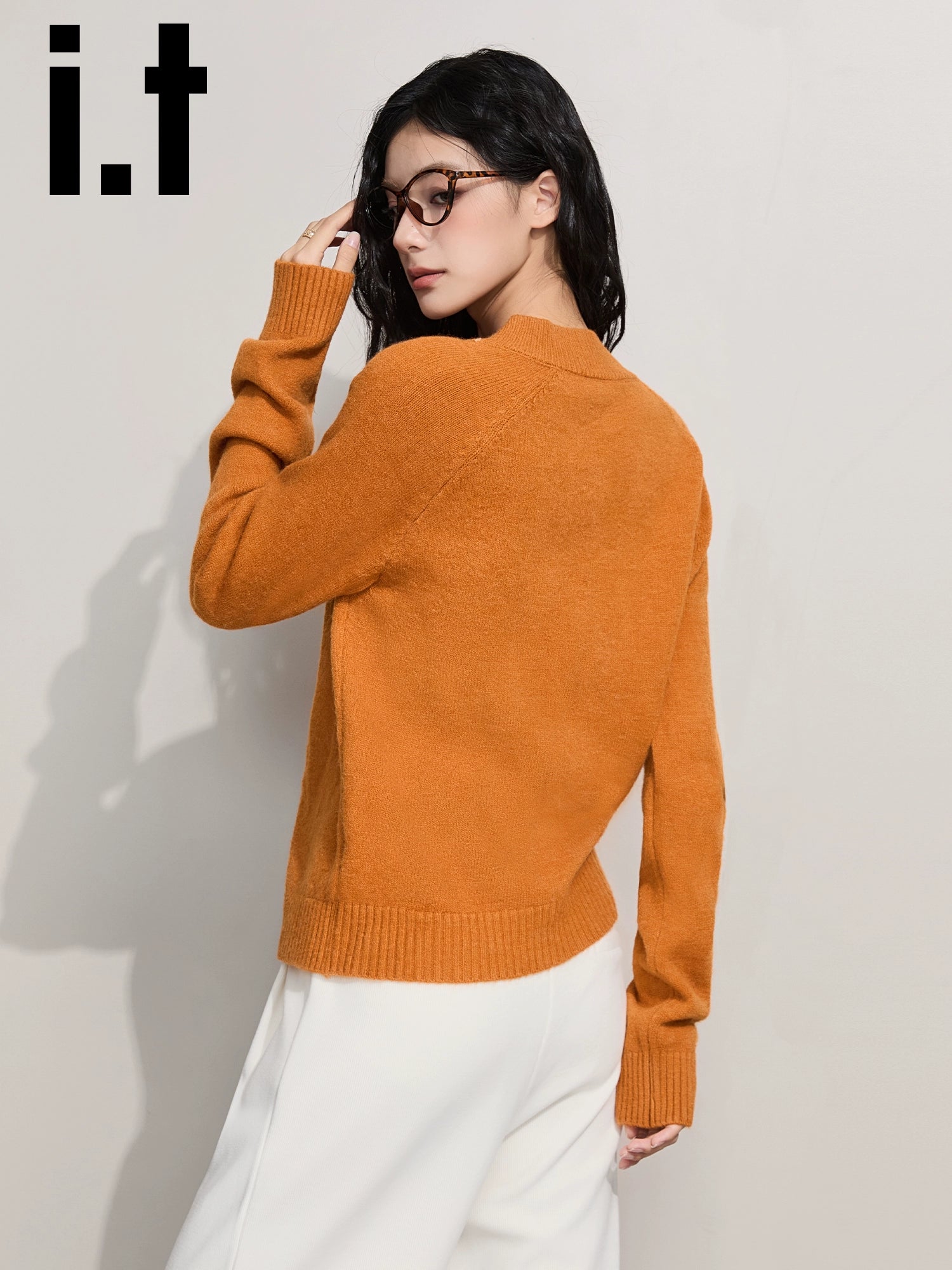 IT: CHOCOOLATE Double Zipper Knitted Cardigan