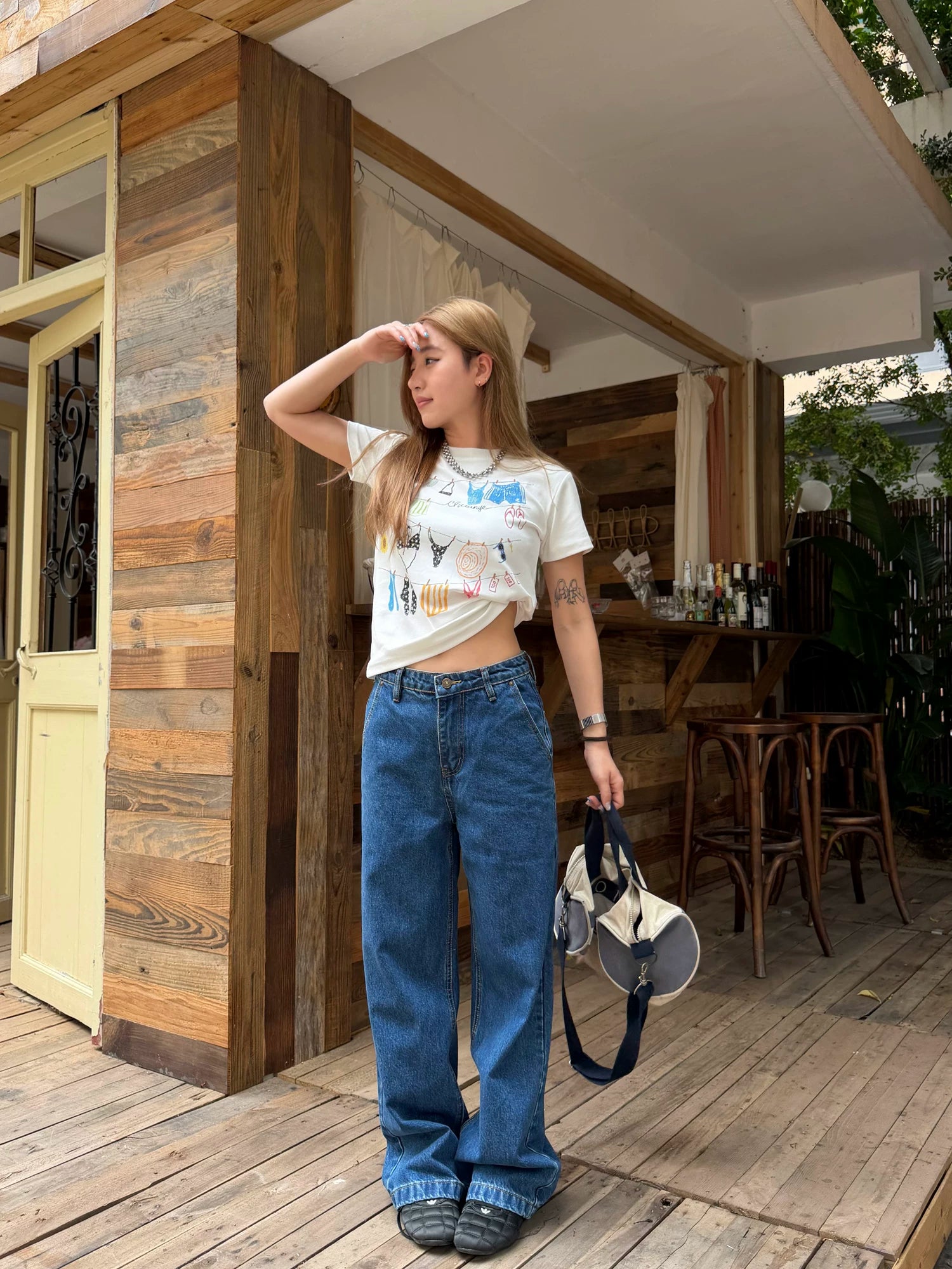 CCYE Simple Narrow Versatile Jeans