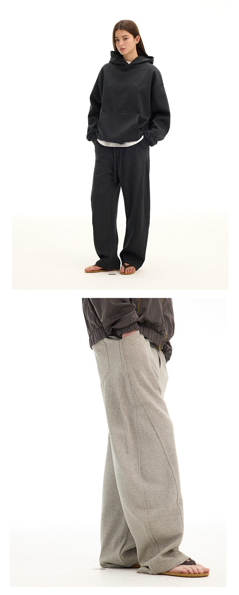 UNF Structure Split Fleece Thickened Straight Scimitar Pants