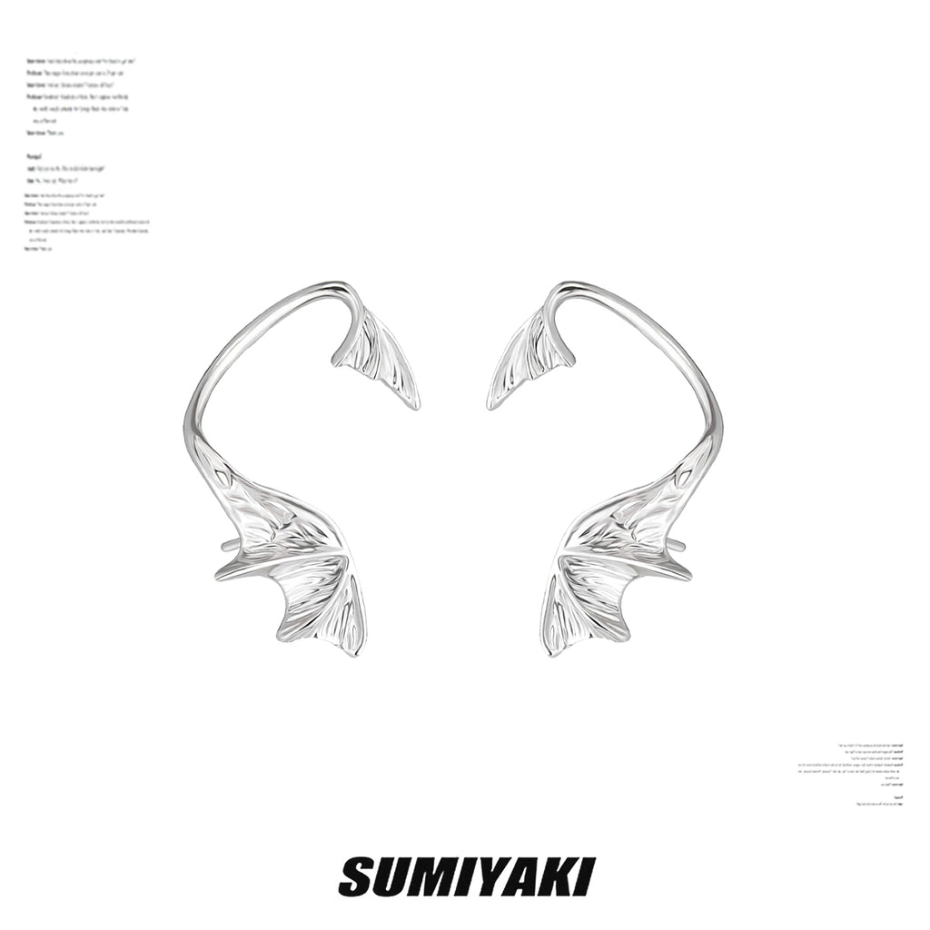 SUMIYAKI Fishtail Ear Clips Without Ear Piercings