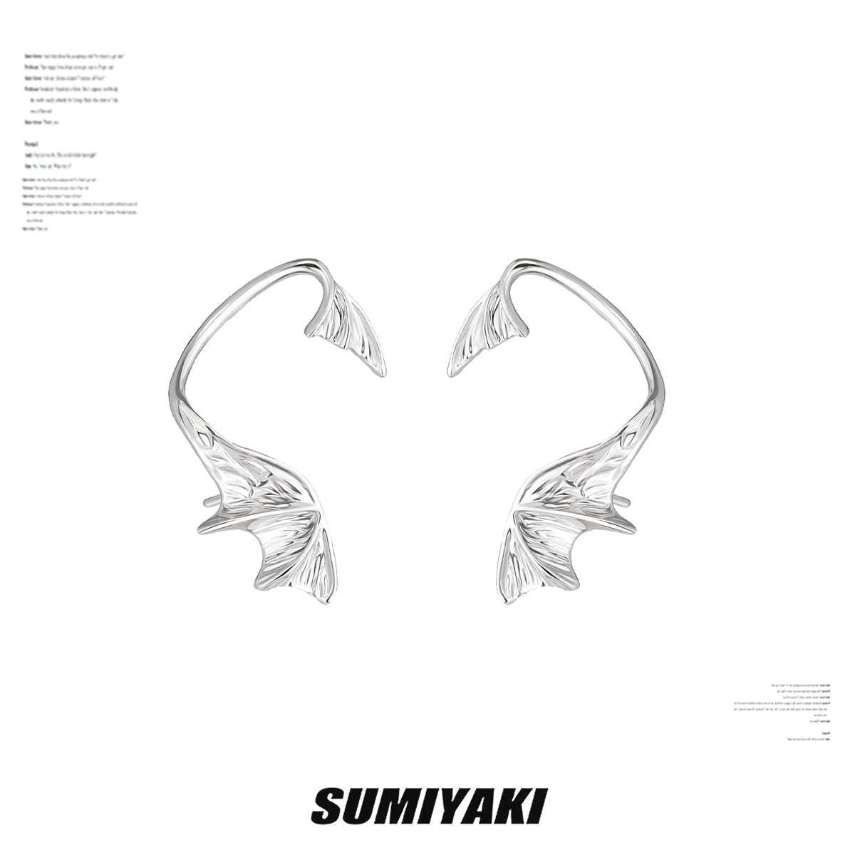 SUMIYAKI Fishtail Ear Clips Without Ear Piercings