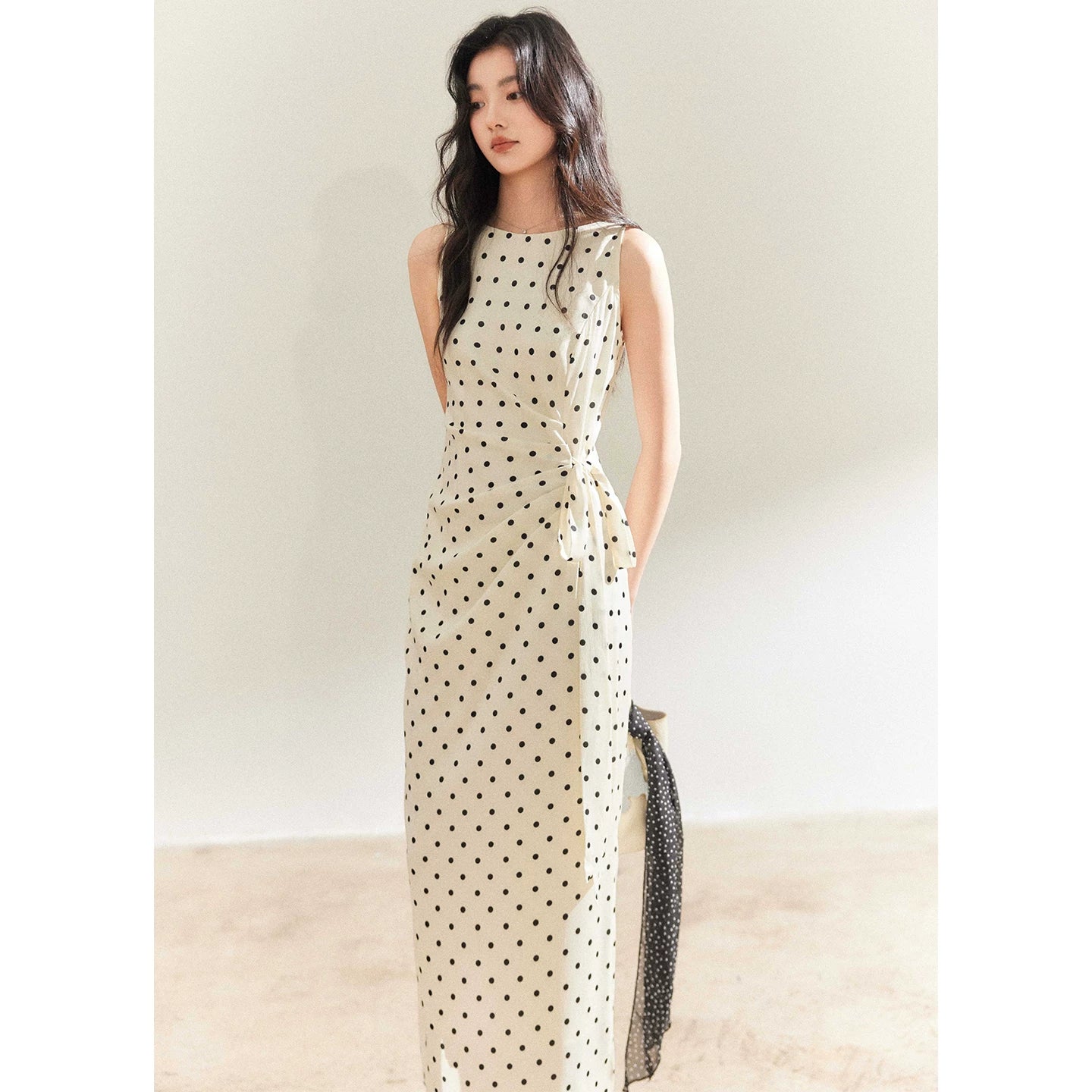 TYANG High-end Temperament Polka Dot Dress