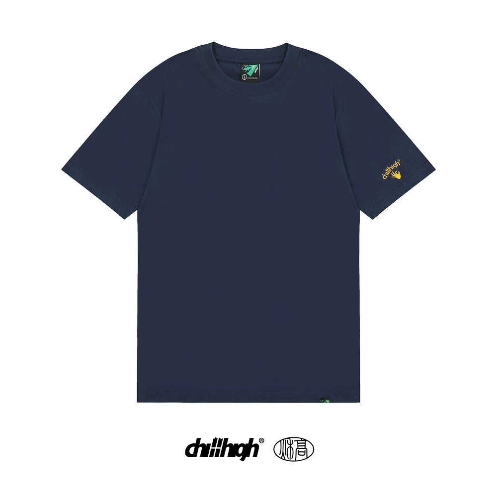 ChillHigh Crew Neck Solid Color Loose Tee