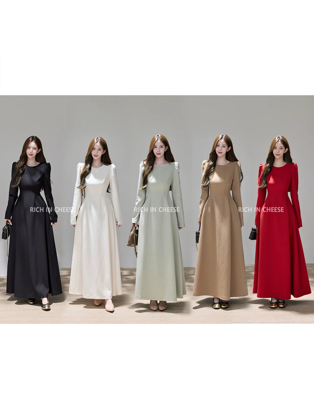 RICH IN CHEESE Temperament High-end Waist Suit Dress