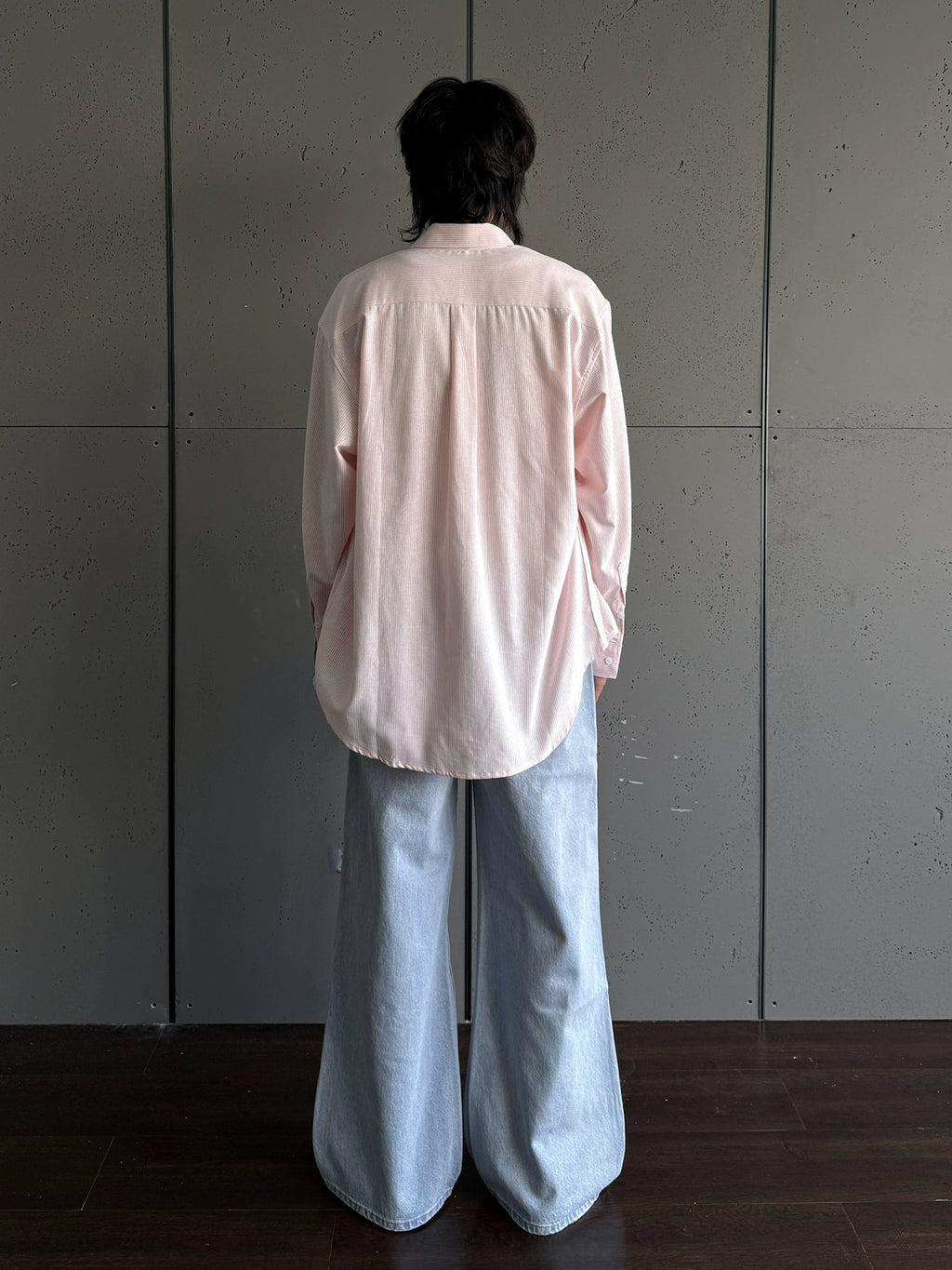 ONENINE34PM Basic Simple Striped Shirt