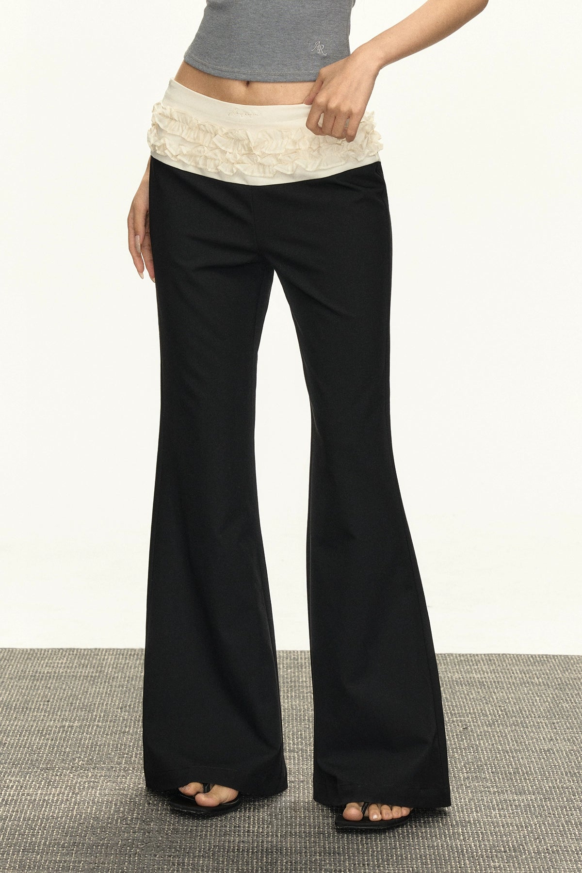 Ariseism Vintage Lace Casual Pants