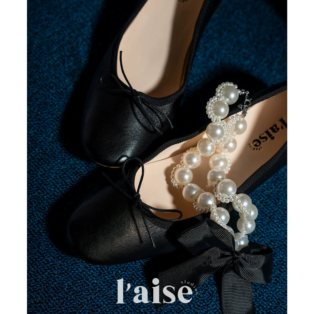 L'aise Shallow Mouth One-pedal Single Shoes