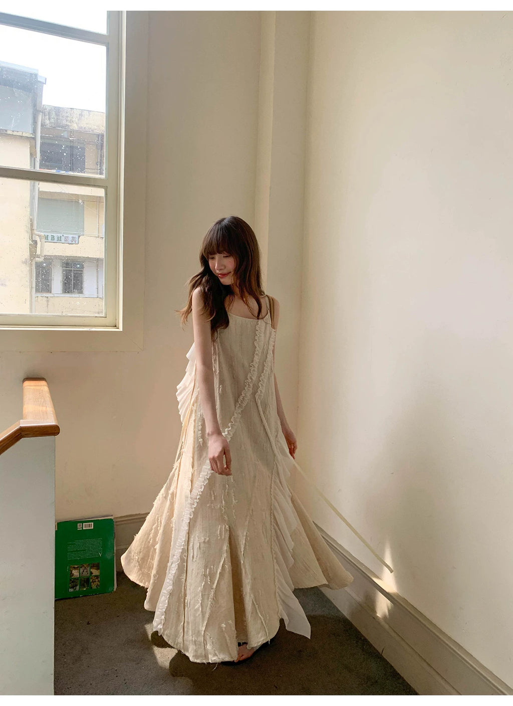 KANO Lace Splicing Suspender Dress
