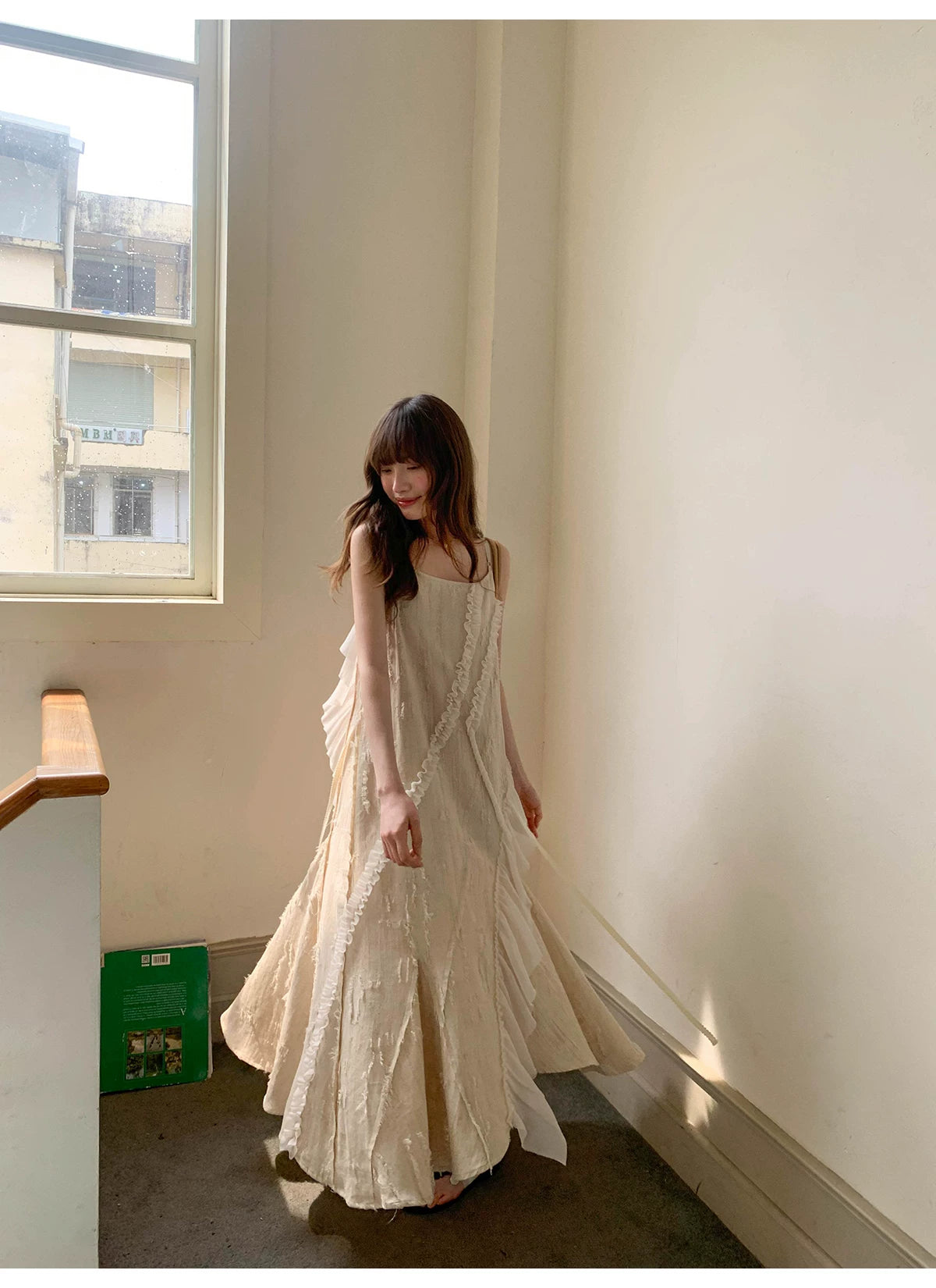 KANO Lace Splicing Suspender Dress