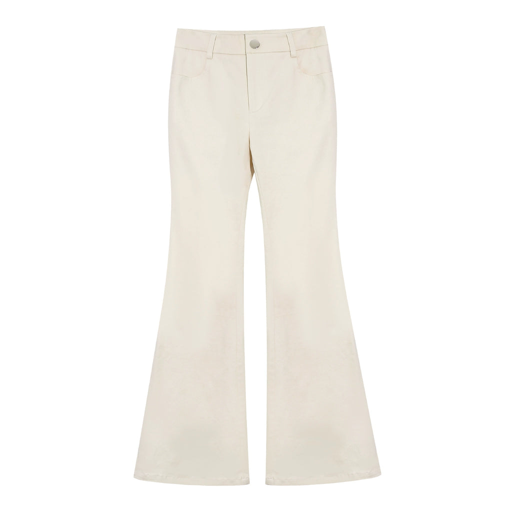 LLROGE Tooling Wind Stand-up Collar Long-sleeved Low-rise Micro-pull Pants Set