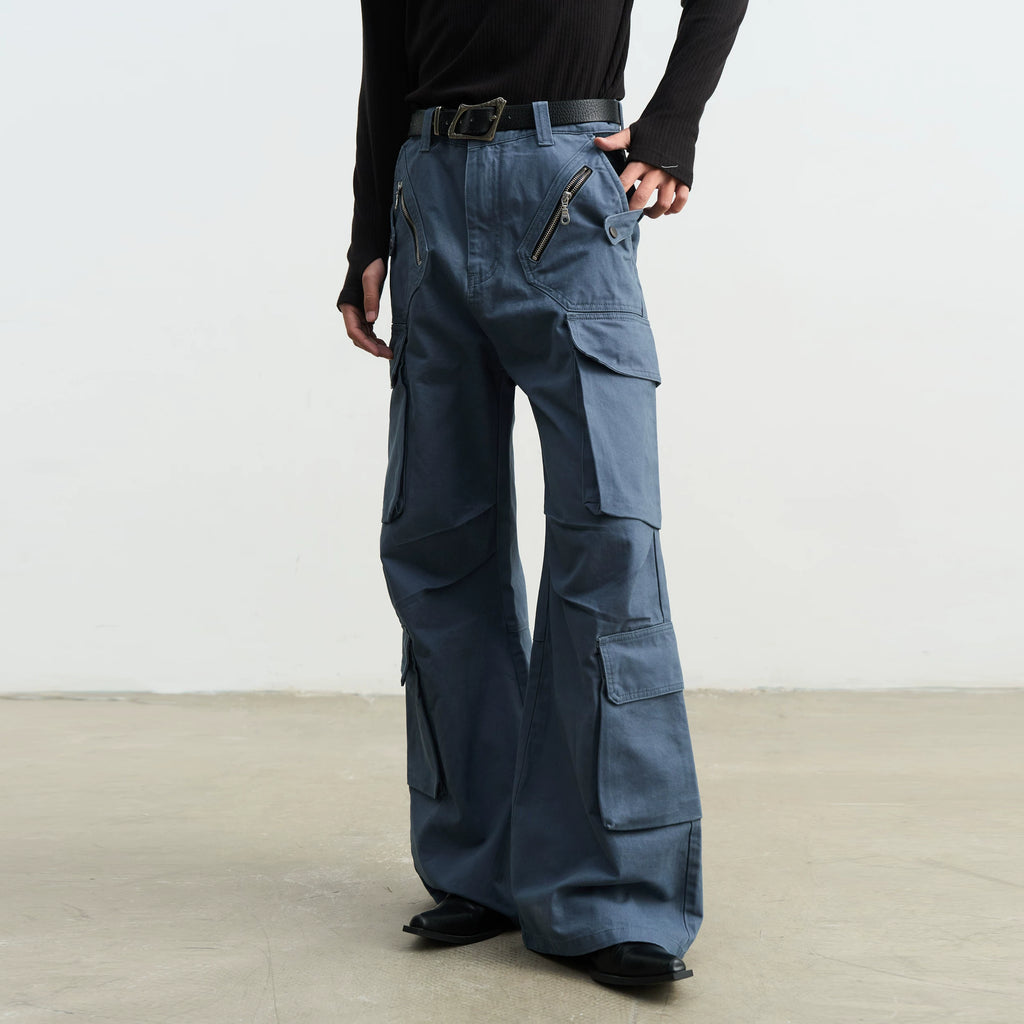 SOUTHFISH Loose Straight and High Casual Trousers