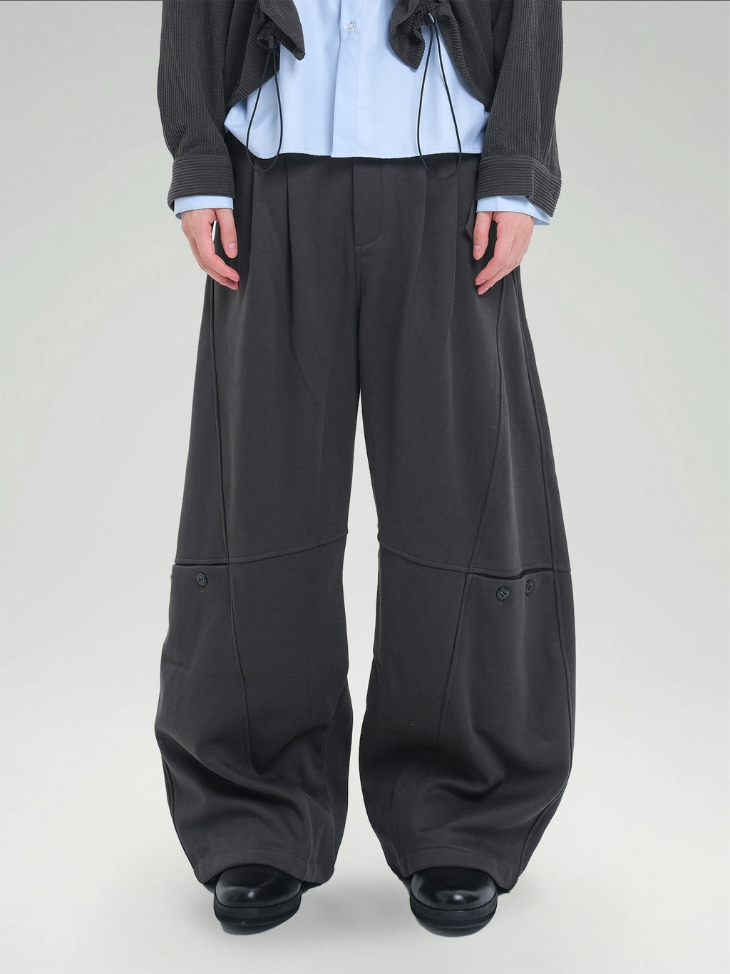 TZ Killer Crop Versatile Loose Pleated Scimitar Pants