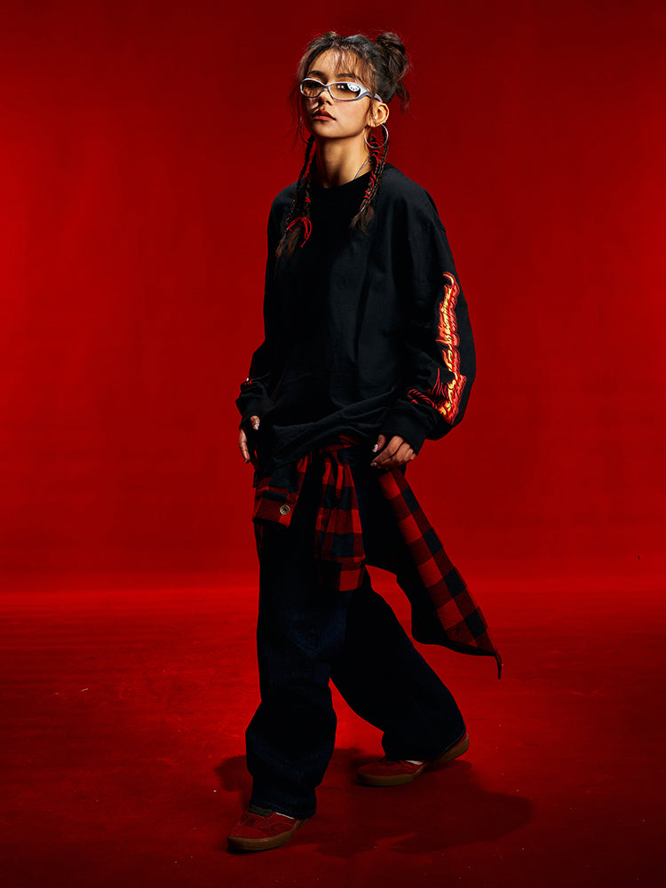 OSCILL Industrial X Pain Band Long Sleeve Tee