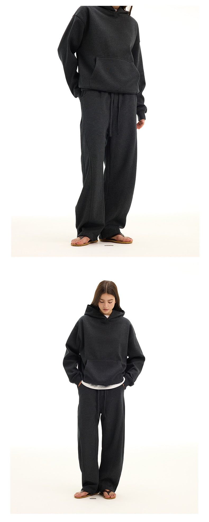 UNF Structure Split Fleece Thickened Straight Scimitar Pants