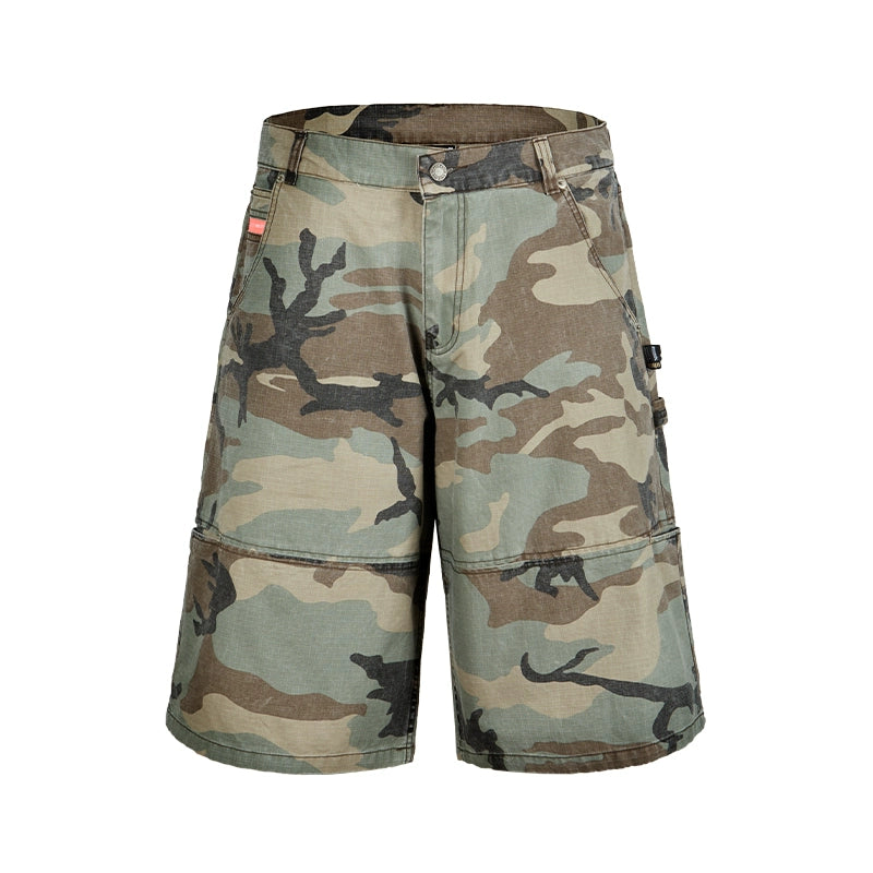 Remedy Camouflage Wide Leg Casual Tooling Shorts