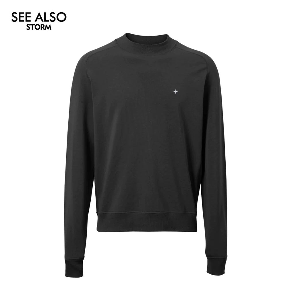 SEE ALSO "Star Series!" Polaris Modal custom fabric crew neck sweater SA062