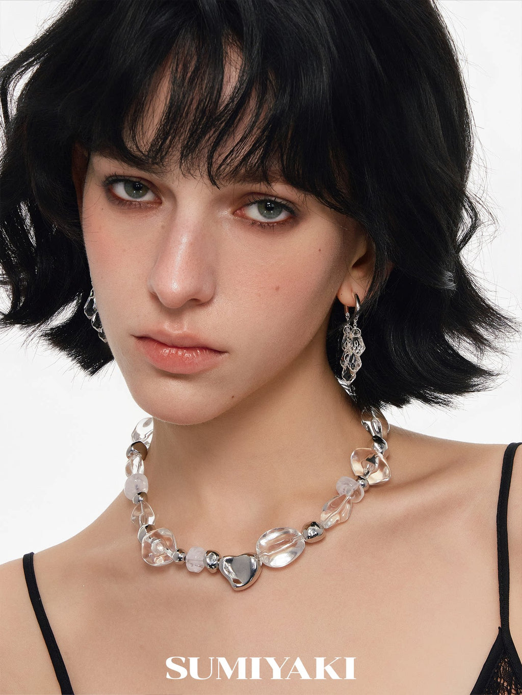 SUMIYAKI Niche High-end Crystal Earrings