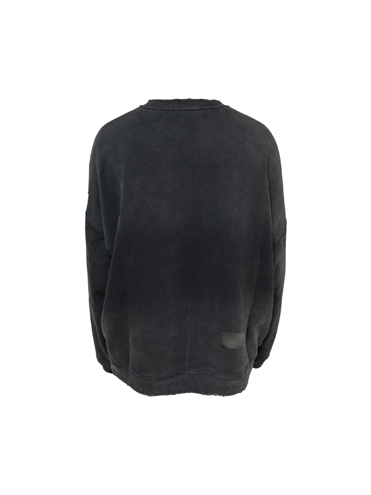 KONOOT Skull Print Crew Neck Sweater