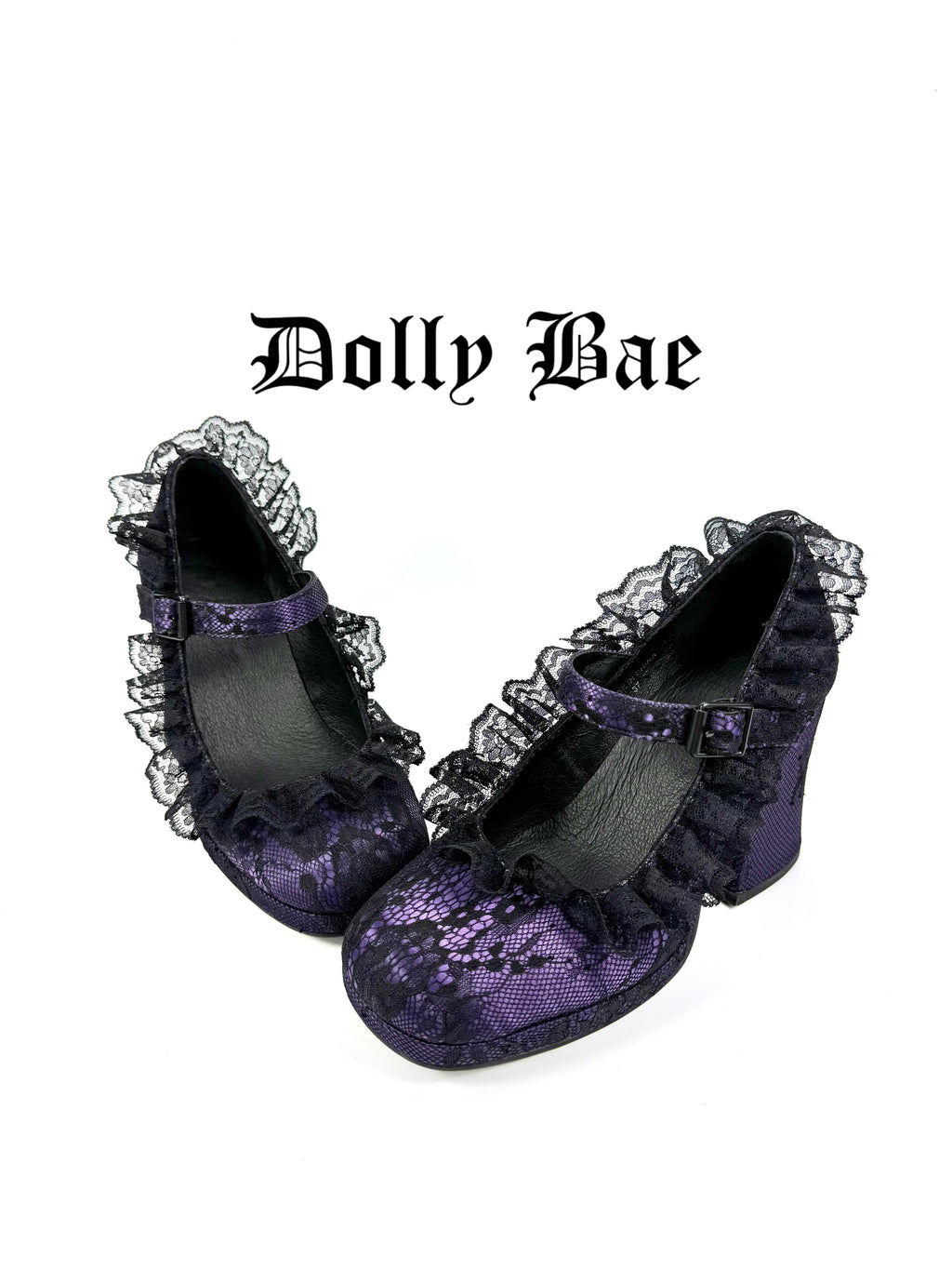 Dollybae Lace Thick Heels